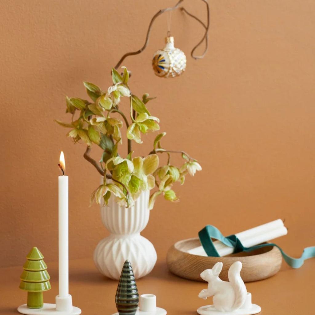 Dottir Winter Stories Flock Squirrel Candle Holder