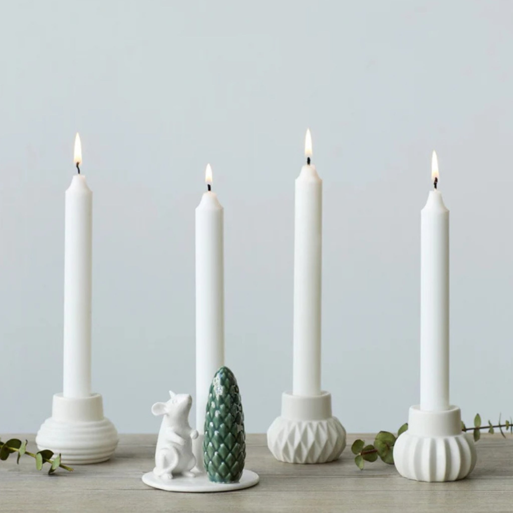 Dottir Winter Stories Mouse Candle Holder