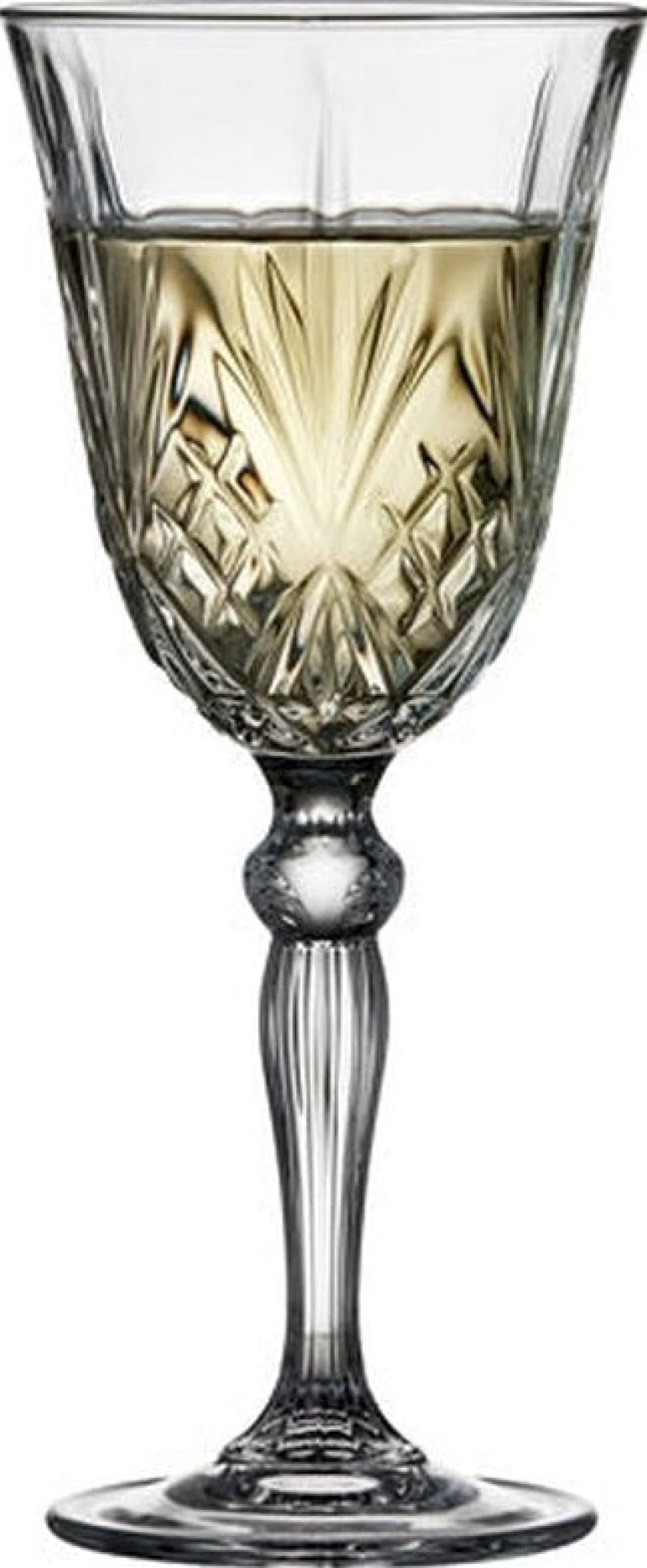 Lyngby Glas Melodia Krystal white wine glass 21 cl, 4 pcs.