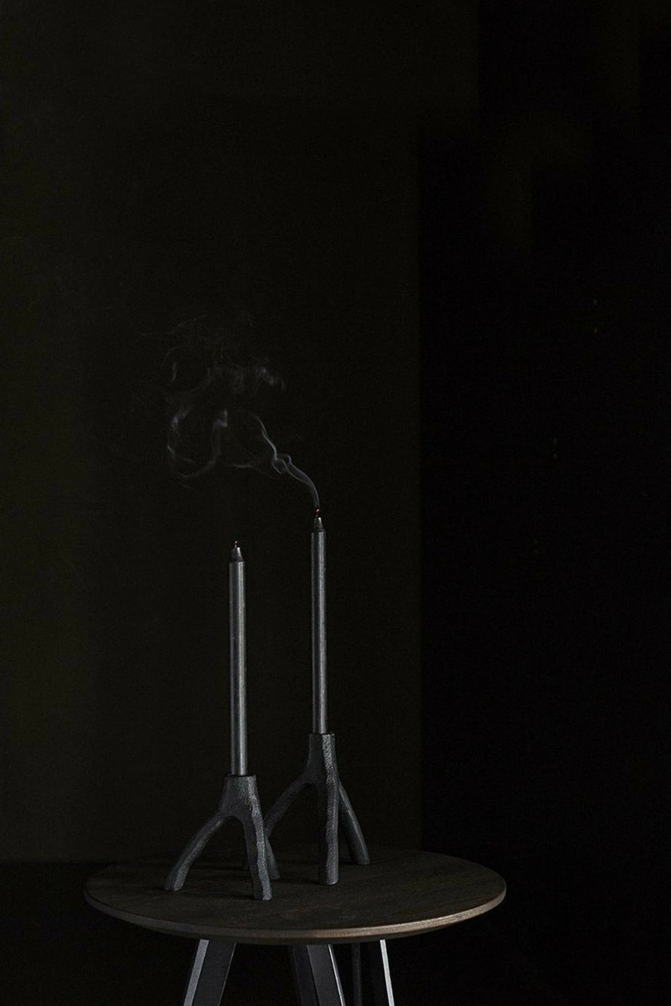 Muubs Aion Candle Holder Black, 13cm