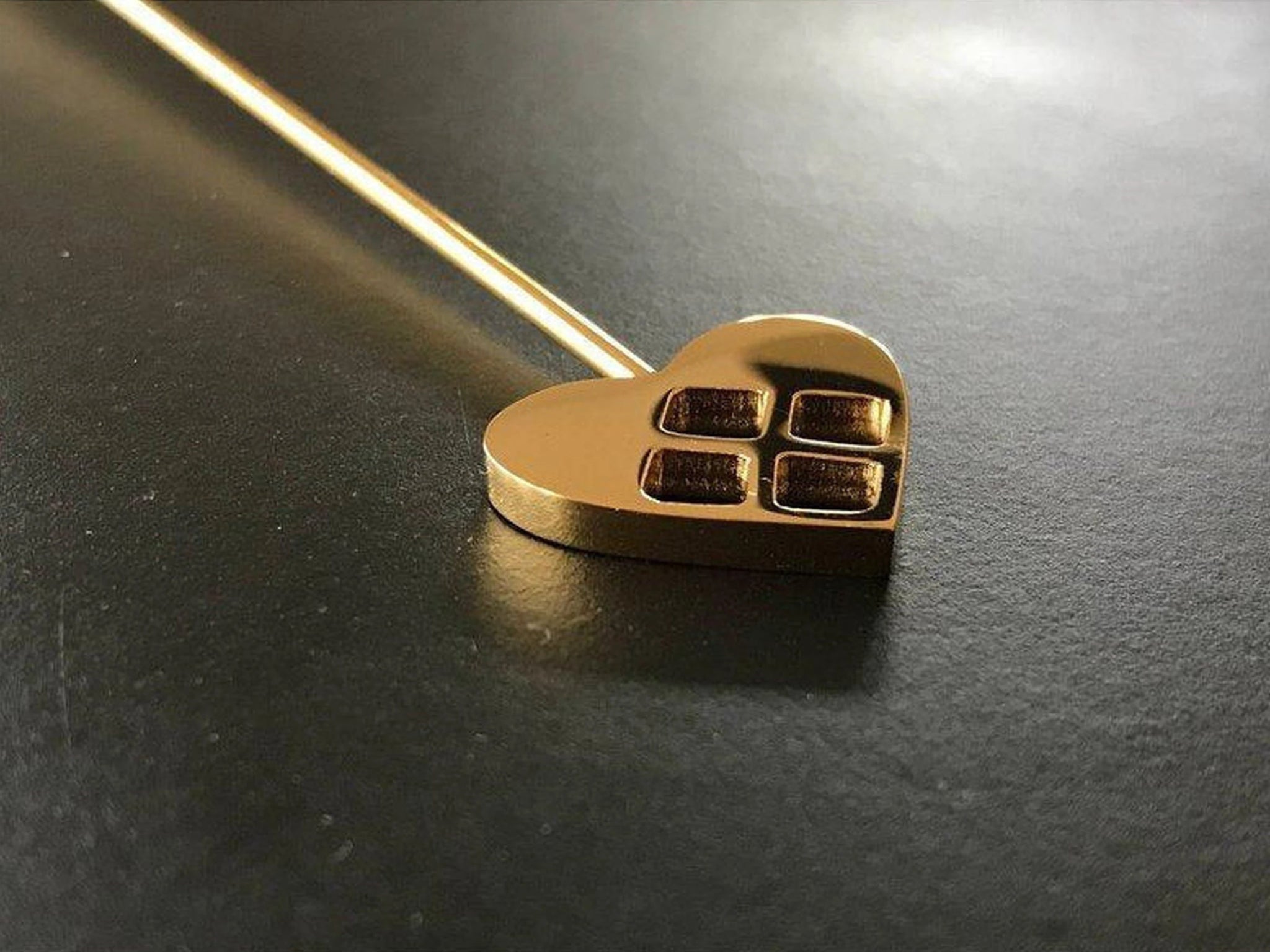 AIRies Candle Holder for Christmas Tree with Heart, Silver