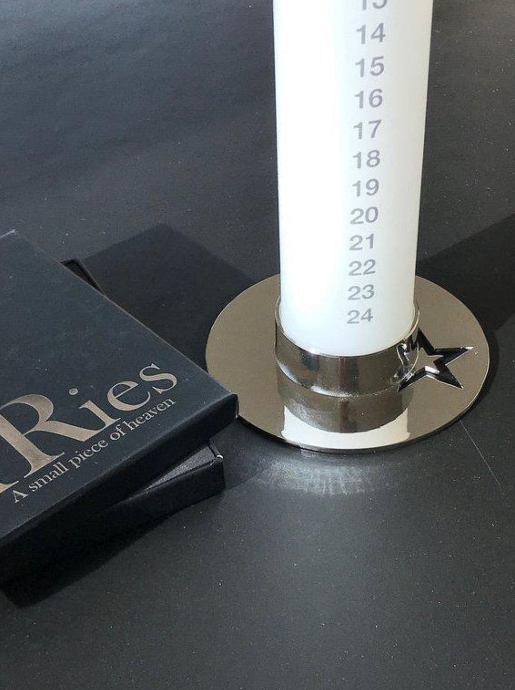 AIRies candle holder with star, silver