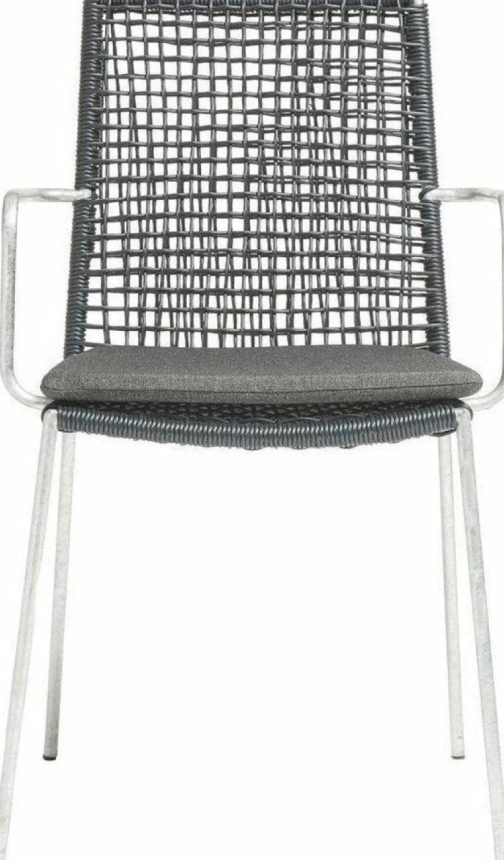 Muubs Riva Chair, Black & Galvanized