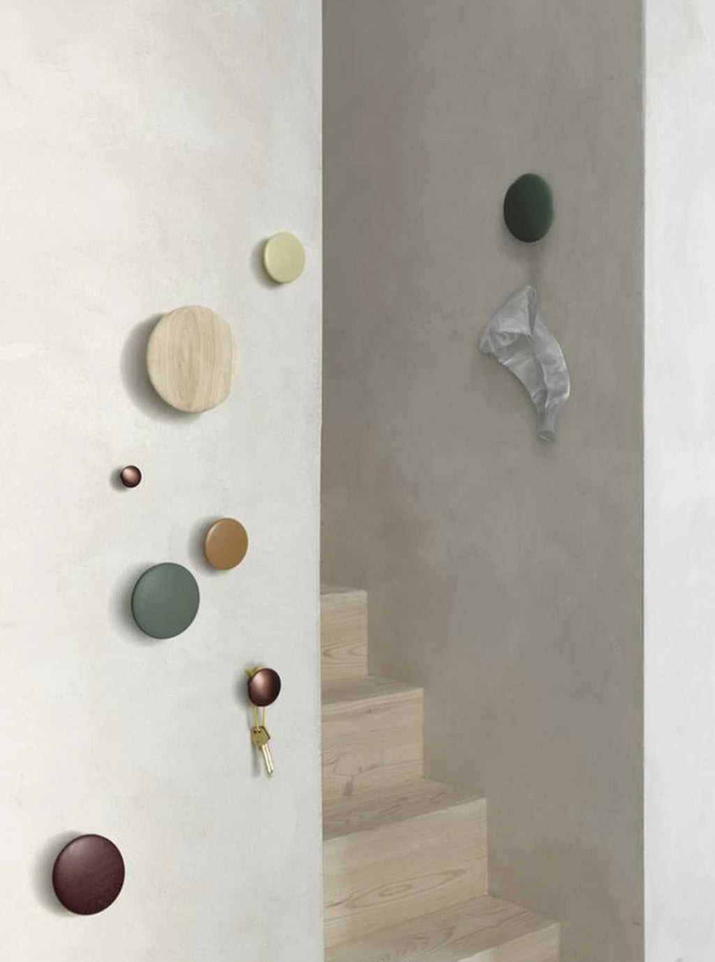 Muuto The Dots Hook Metal Black Metal ø 3.9 Cm, Black