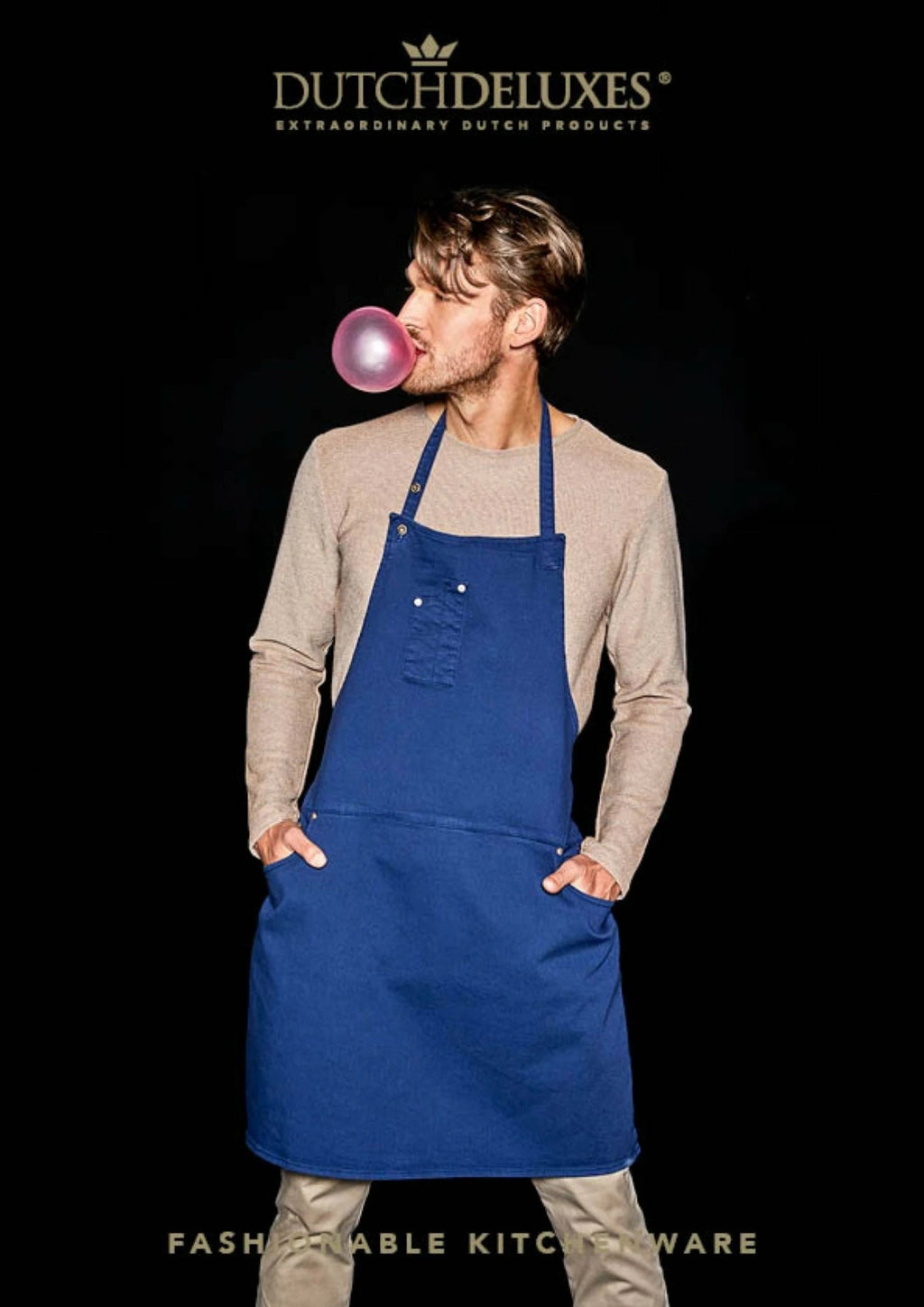 Dutchdeluxes Five Pocket Apron Comfort Fit, dark blue