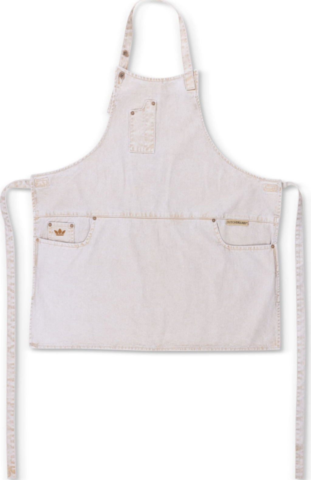 Dutchdeluxes Five Pocket Apron Slim Fit, Goldish White