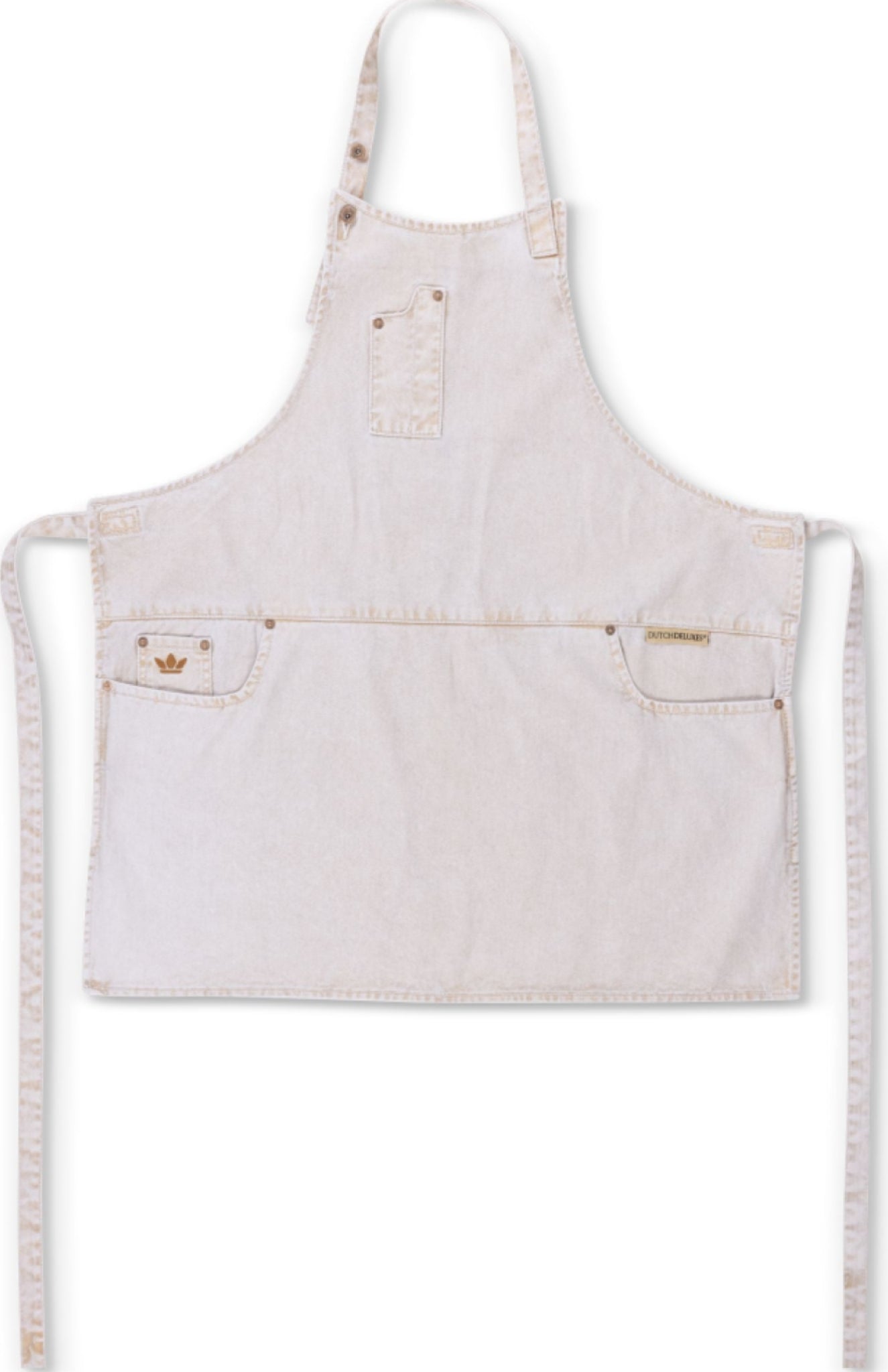 Dutchdeluxes Five Pocket Apron Slim Fit, Goldish White
