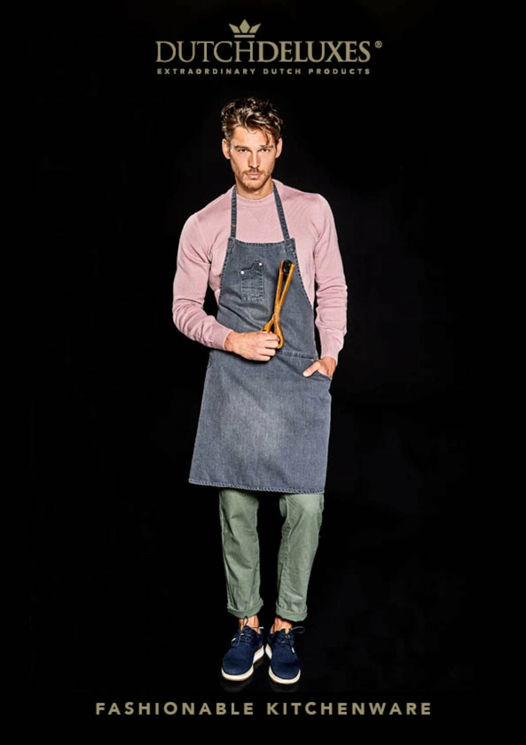 Dutchdeluxes Five Pocket Apron Comfort Fit, Washed Grey