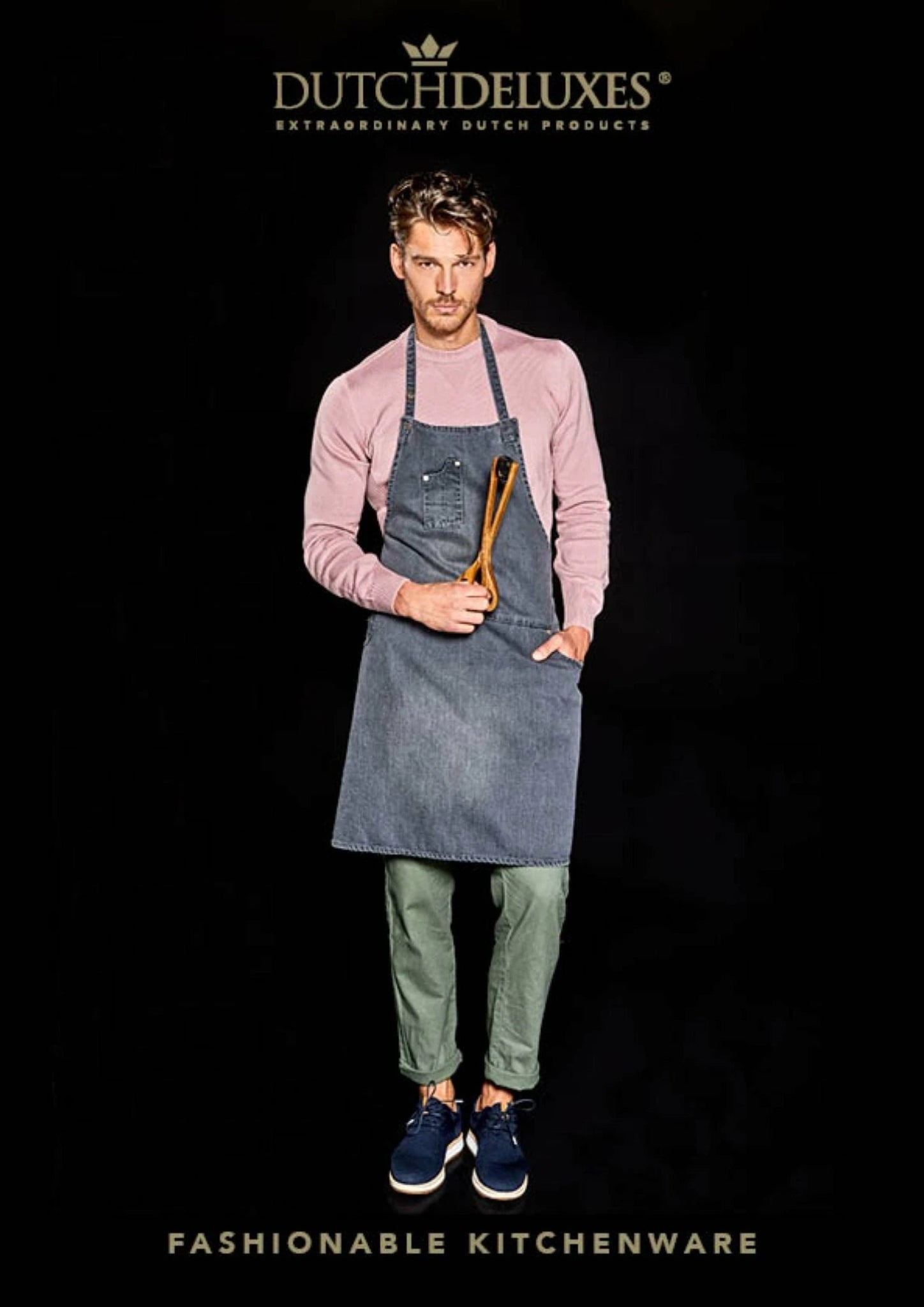 Dutchdeluxes Five Pocket Apron Comfort Fit, Washed Grey