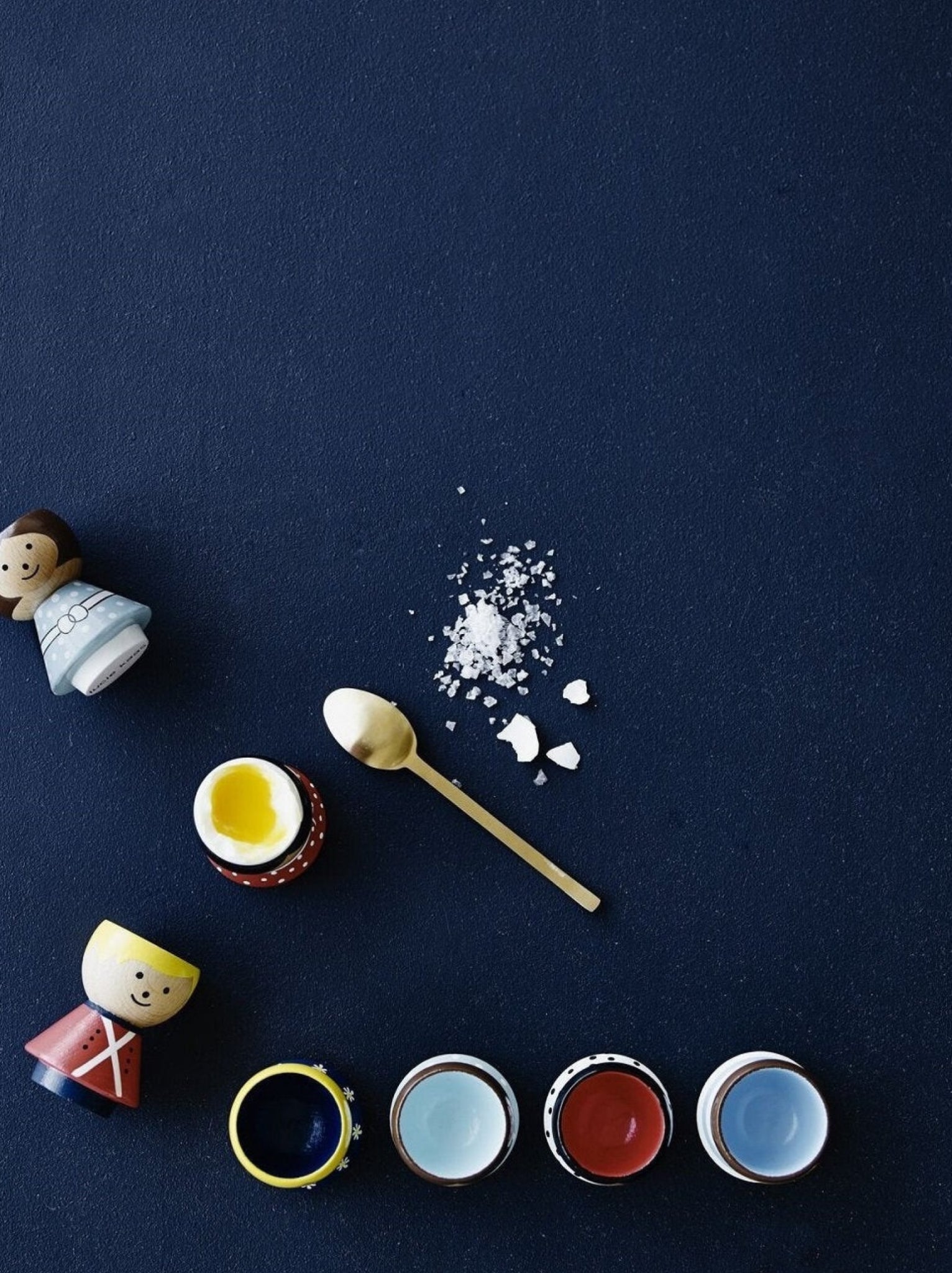 Lucie Kaas Arne Clausen egg cup grey, 2 pcs.