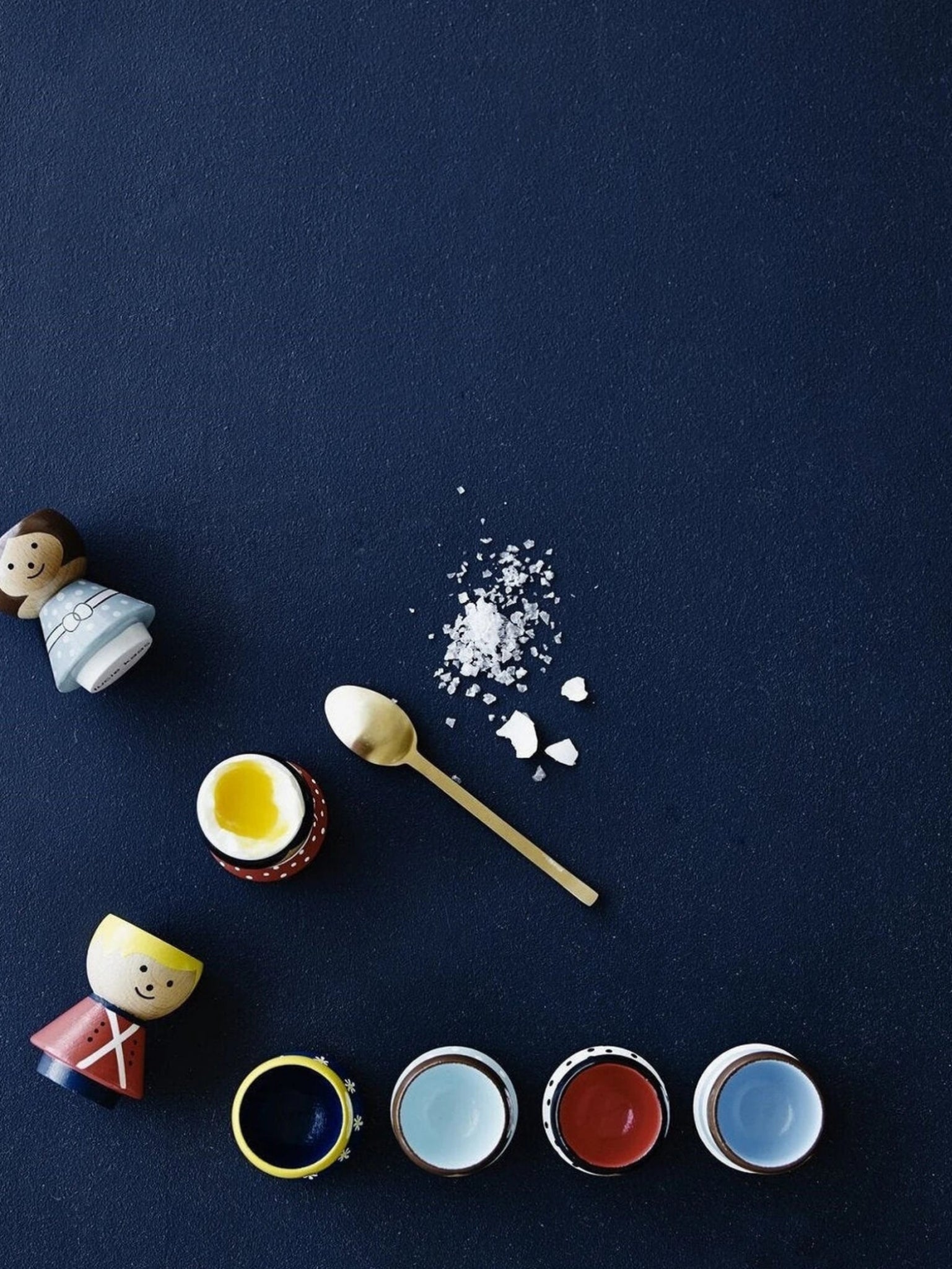 Lucie Kaas Arne Clausen egg cup grey, 2 pcs.