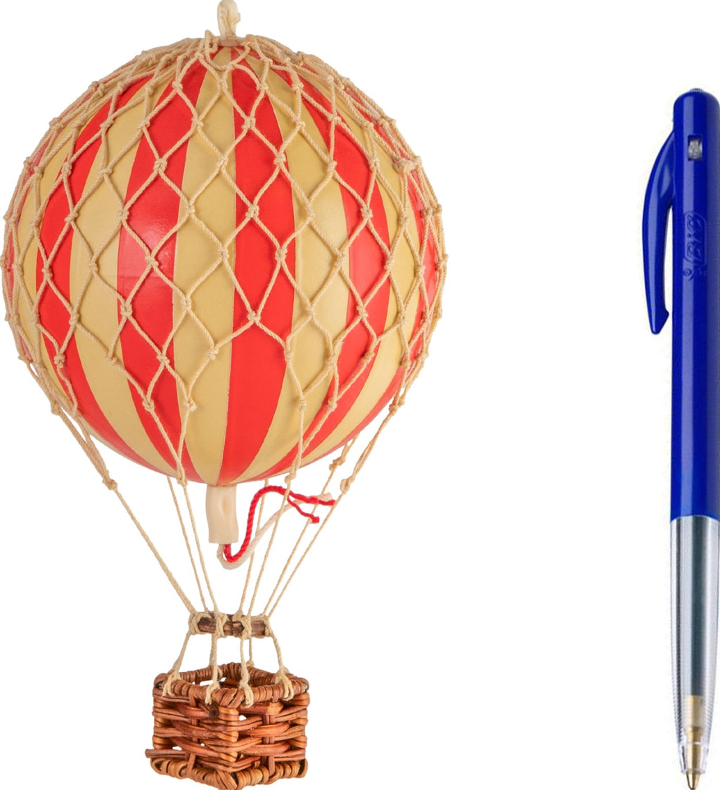 Authentic Models Floating The Skies Balloon Model, True Red, Ø 8.5 Cm
