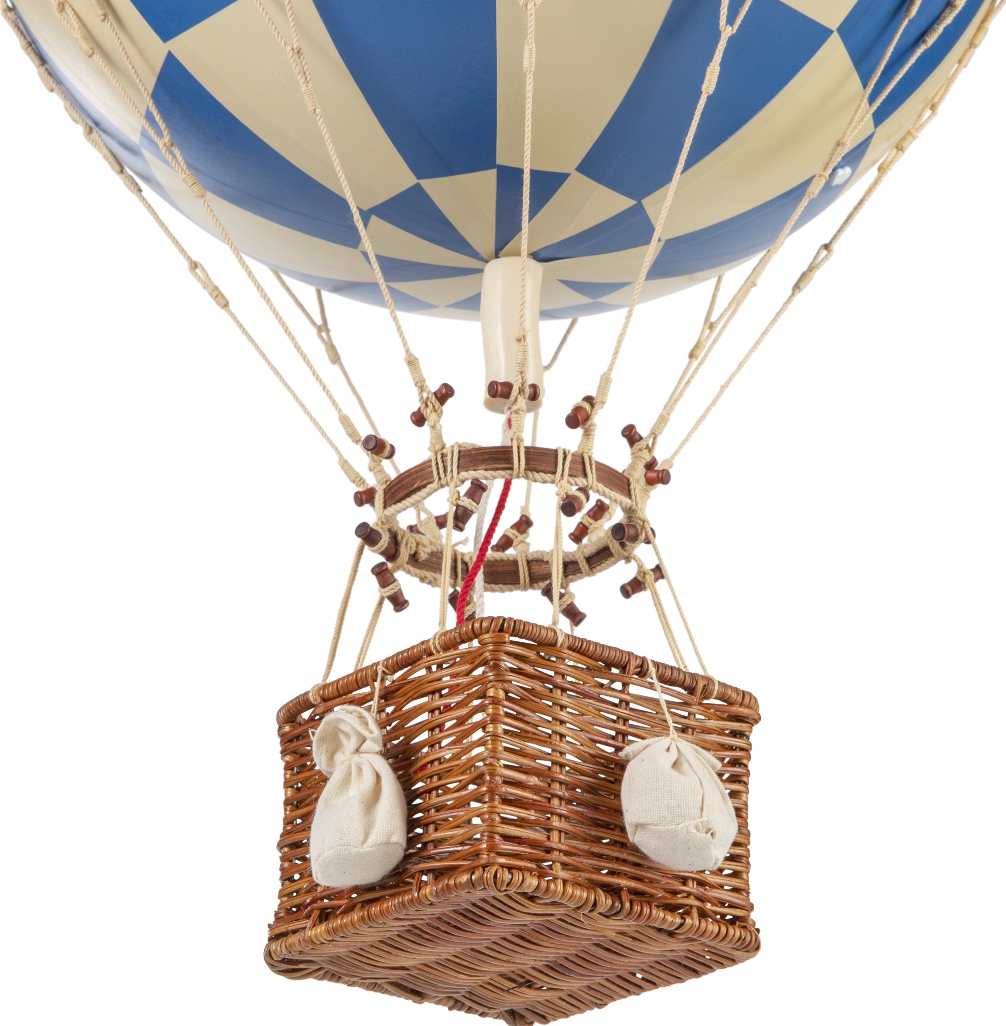 Authentic Models Royal Aero Balloon Model, Check Blue, Ø 32 Cm