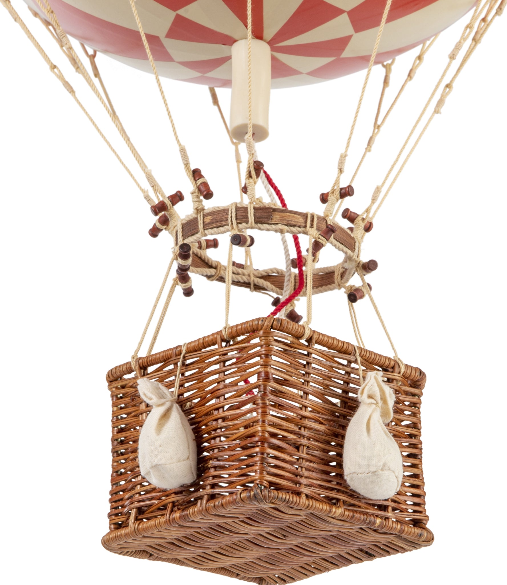 Authentic Models Royal Aero Balloon Model, Check Red, Ø 32 Cm