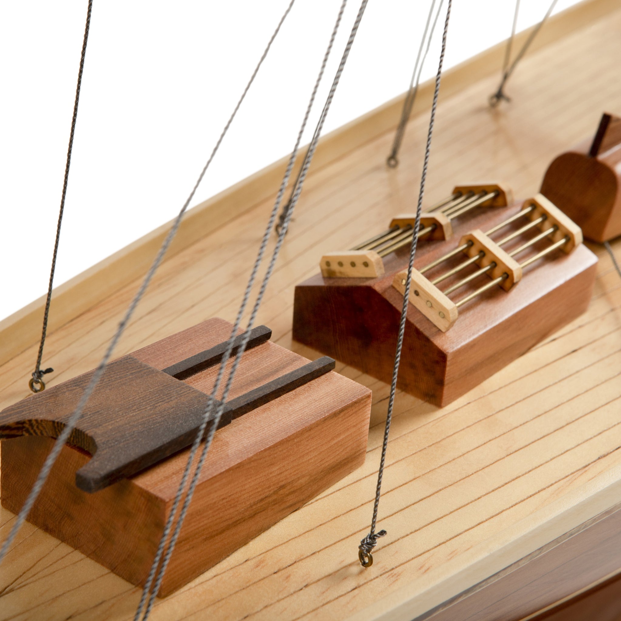 Authentic Models Shamrock Yacht Wood Sailing Ship Model