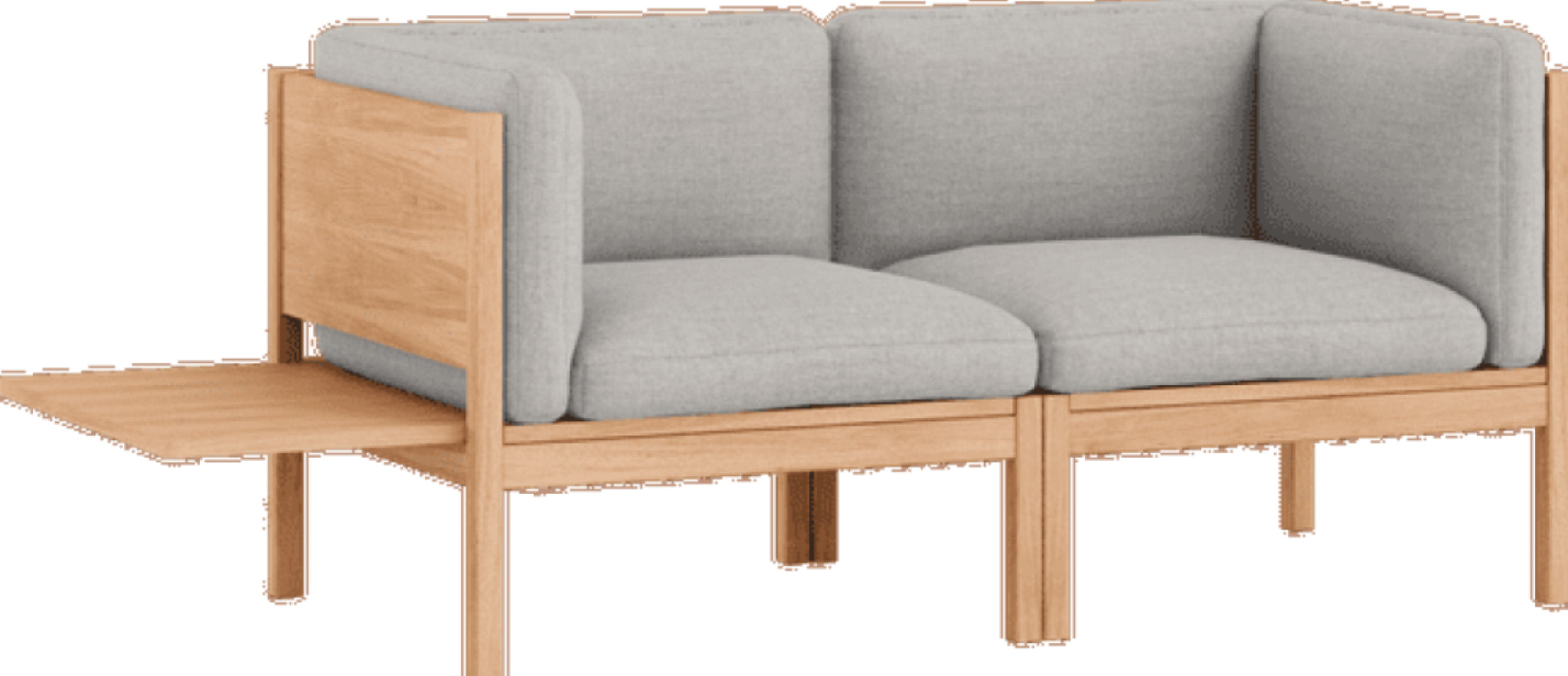 Moebe Modular Sofa Set, 2 Seater Sofa With Sides + 1 Side Table, Autumn 101 (fsc Mix Credit)