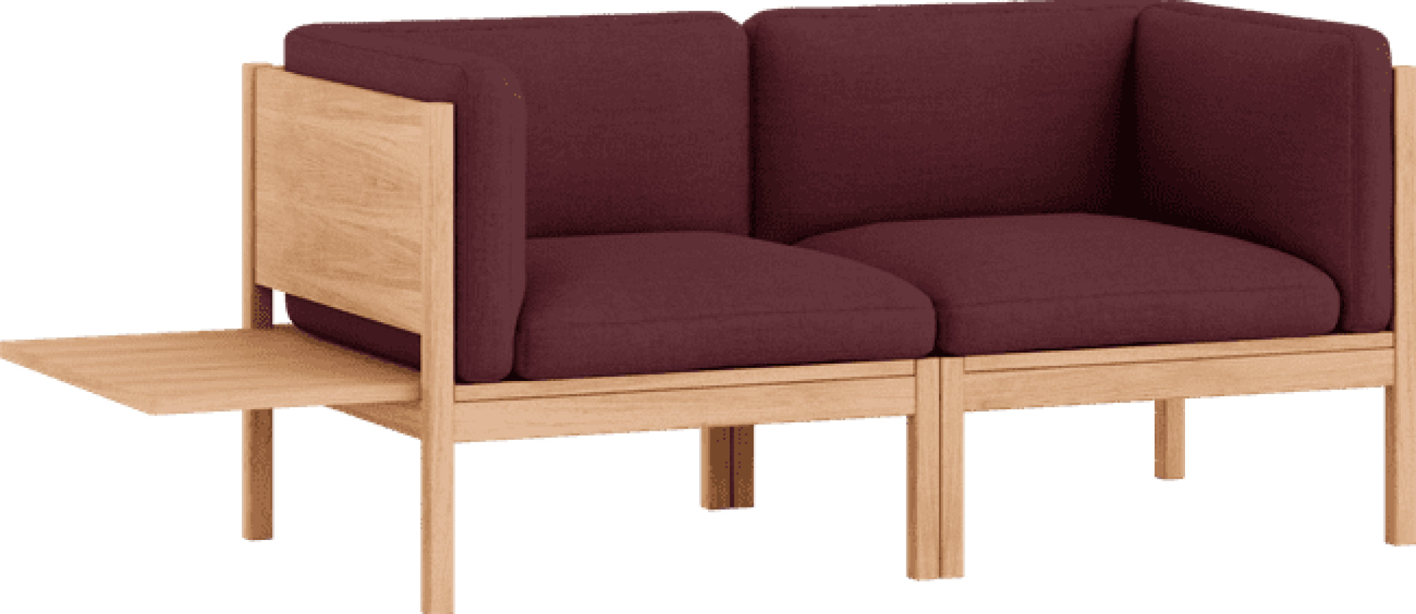 Moebe Modular Sofa Set, 2 Seater Sofa With Sides + 1 Side Table, Autumn 681 (fsc Mix Credit)