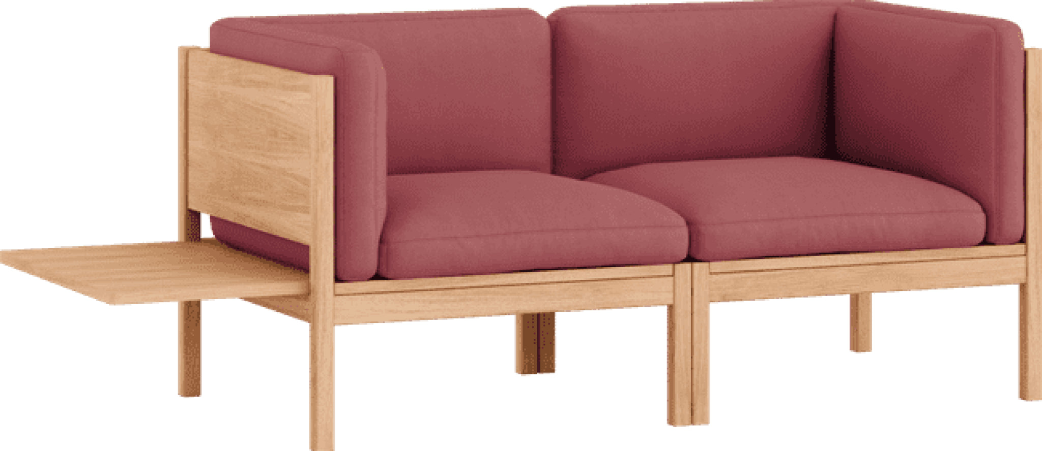 Moebe Modular Sofa Set, 2 Seater Sofa With Sides + 1 Side Table, Field 643 (fsc Mix Credit)