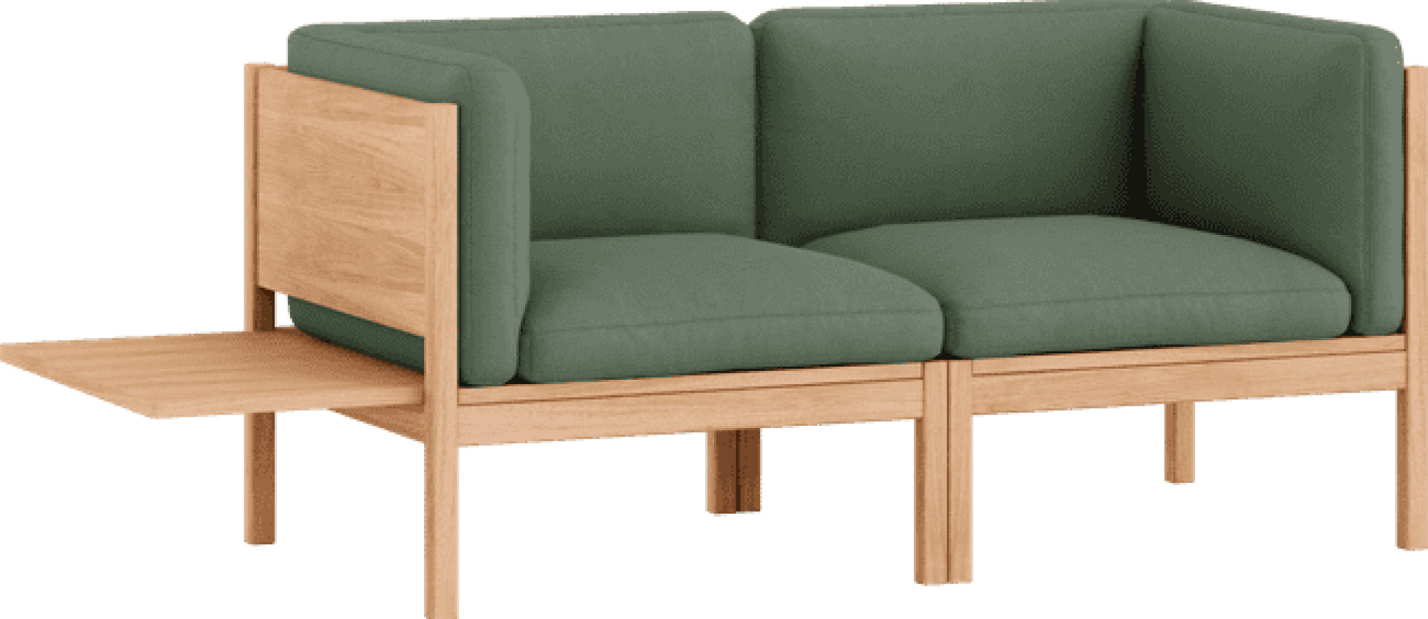 Moebe Modular Sofa Set, 2 Seater Sofa With Sides + 1 Side Table, Field 943 (fsc Mix Credit)