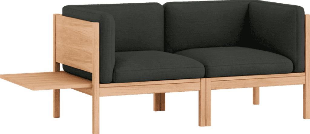 Moebe Modular Sofa Set, 2 Seater Sofa With Sides + 1 Side Table, Re-wool 198 (fsc Mix Credit)
