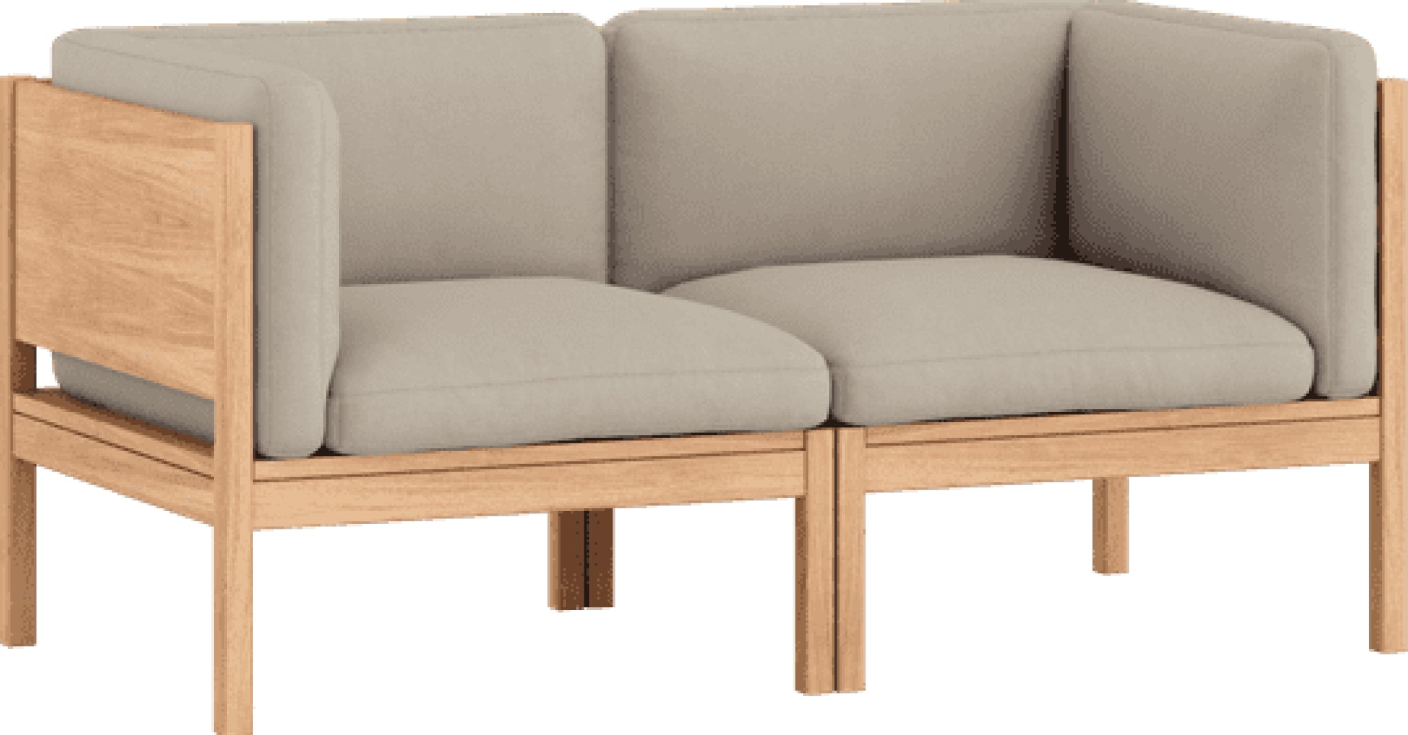 Moebe Modular Sofa Set, 2 Seater Sofa With Sides, Field 233 (fsc Mix Credit)
