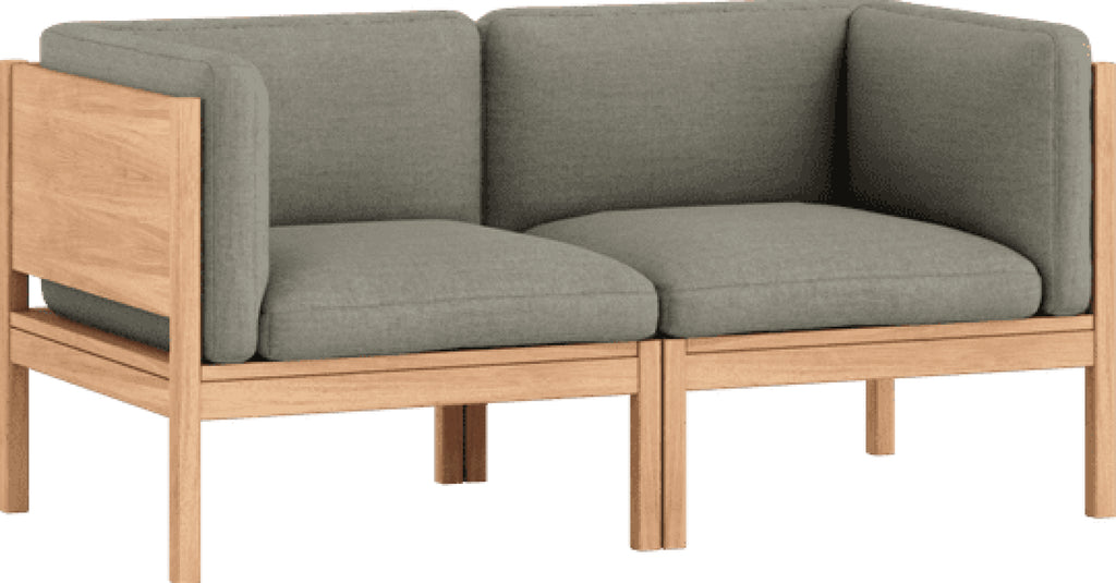 Moebe Modular Sofa Set, 2 Seater Sofa With Sides, Re-wool 128 (fsc Mix Credit)