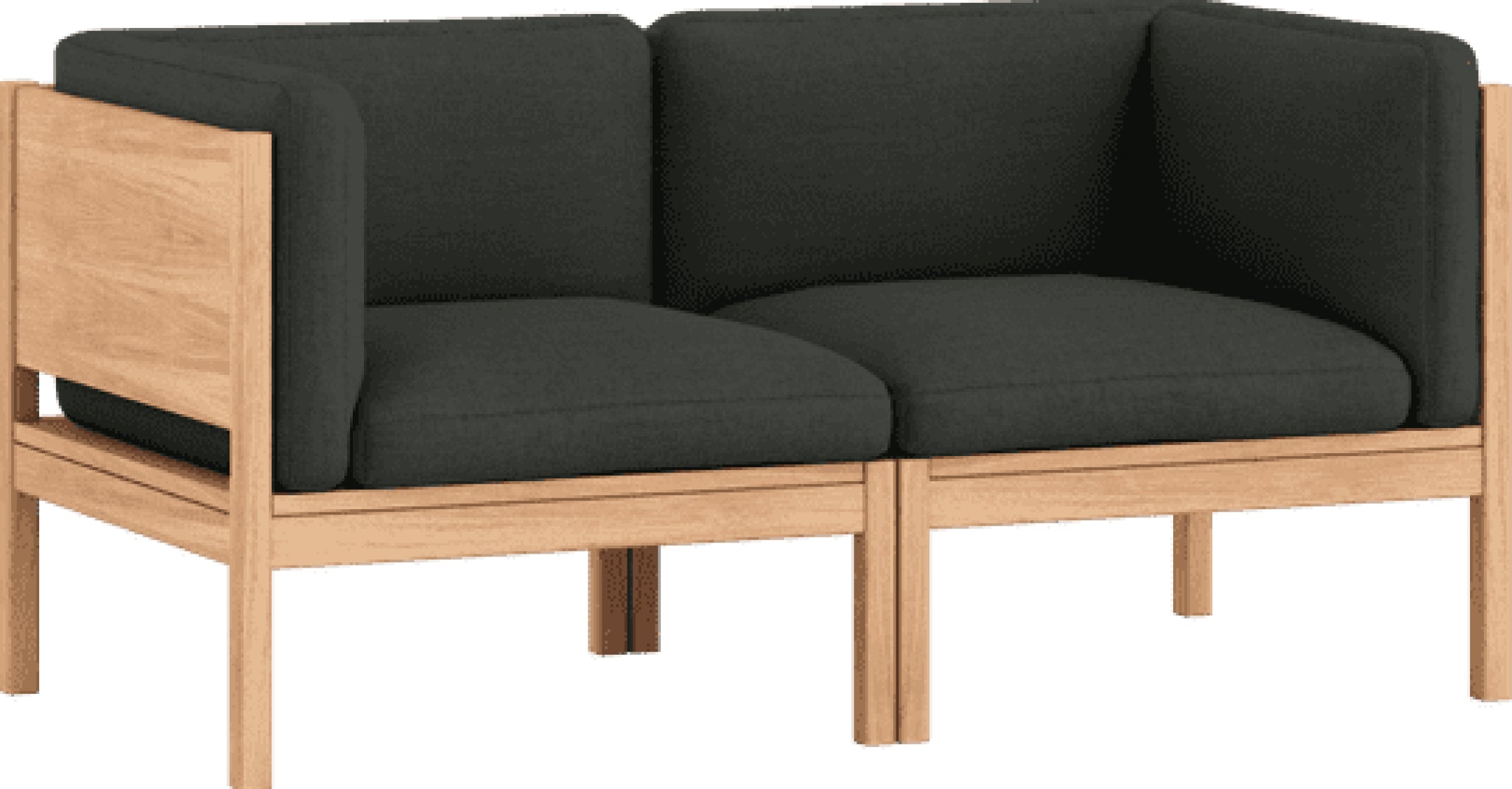 Moebe Modular Sofa Set, 2 Seater Sofa With Sides, Re-wool 198 (fsc Mix Credit)