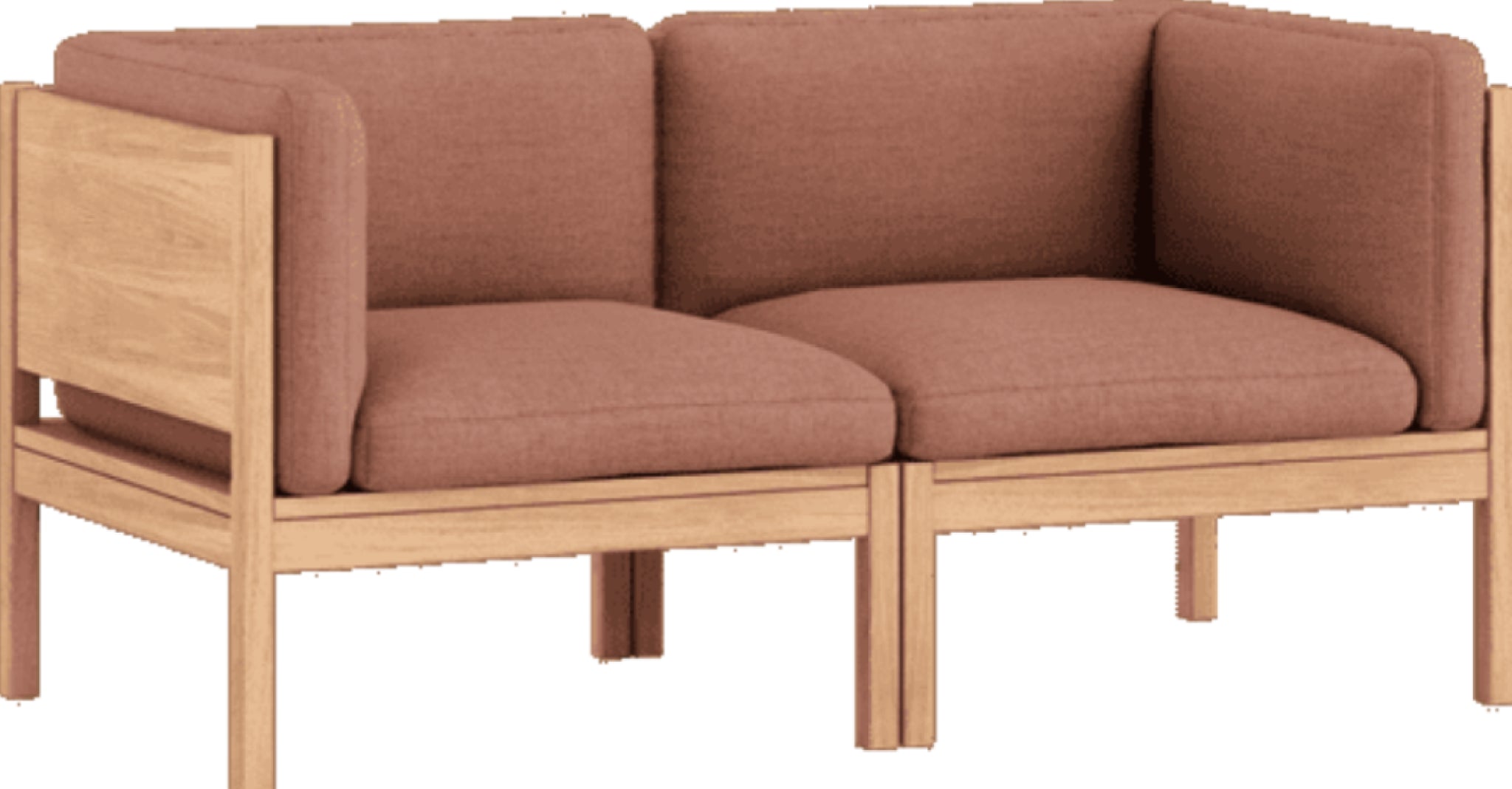 Moebe Modular Sofa Set, 2 Seater Sofa With Sides, Re-wool 648 (fsc Mix Credit)