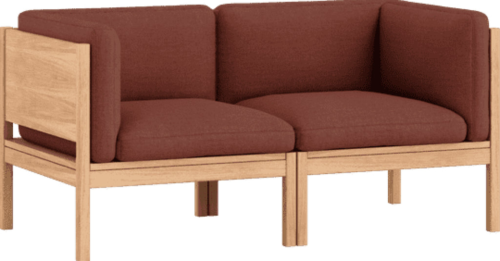 Moebe Modular Sofa Set, 2 Seater Sofa With Sides, Re-wool 687 (fsc Mix Credit)