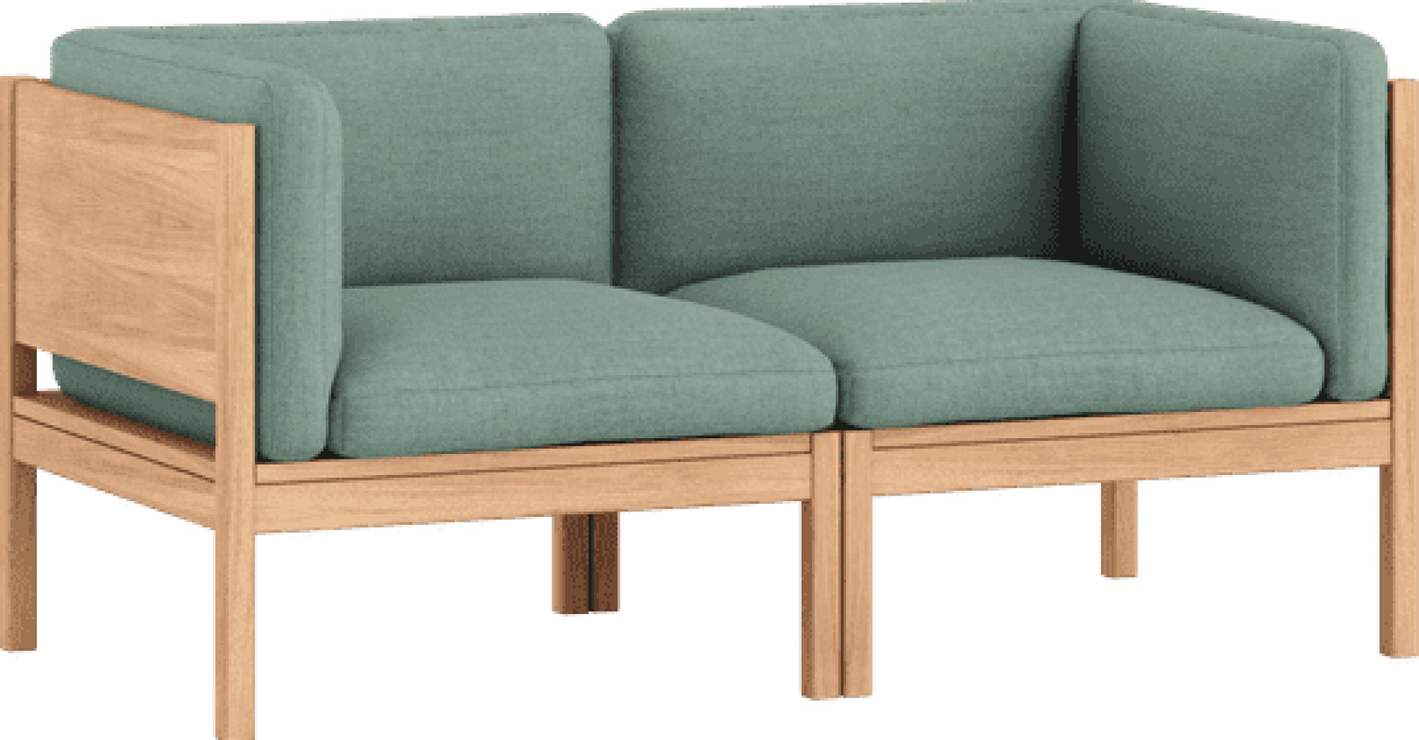Moebe Modular Sofa Set, 2 Seater Sofa With Sides, Re-wool 868 (fsc Mix Credit)