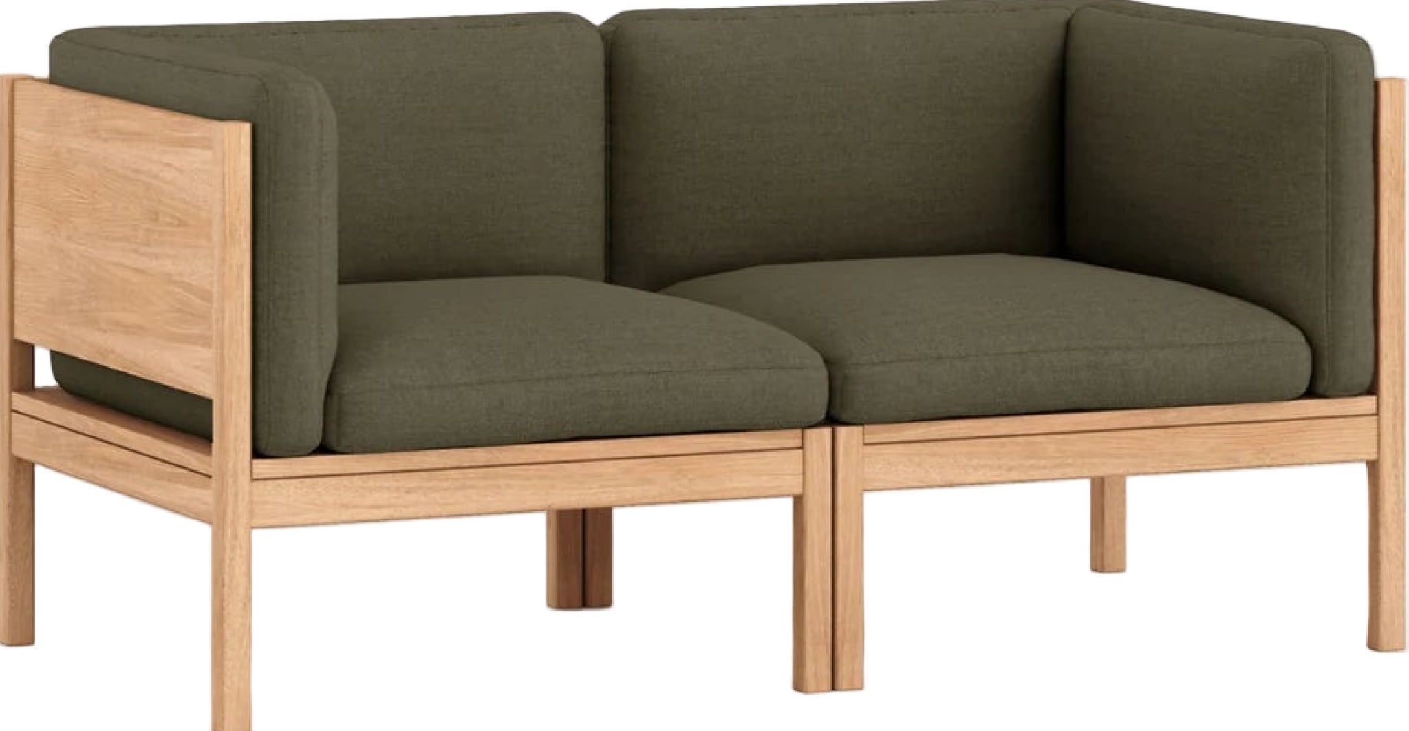 Moebe Modular Sofa Set, 2 Seater Sofa With Sides, Re-wool 977 (fsc Mix Credit)