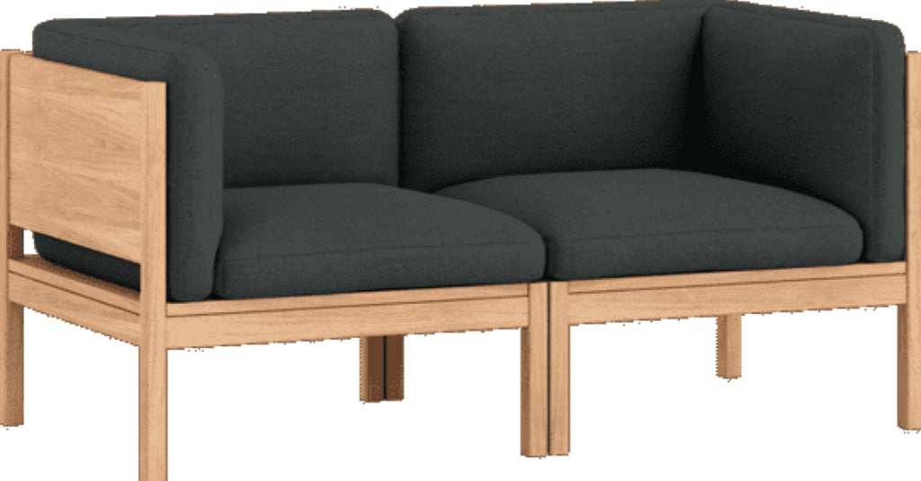 Moebe Modular Sofa Set, 2 Seater Sofa With Sides, Re-wool 987 (fsc Mix Credit)