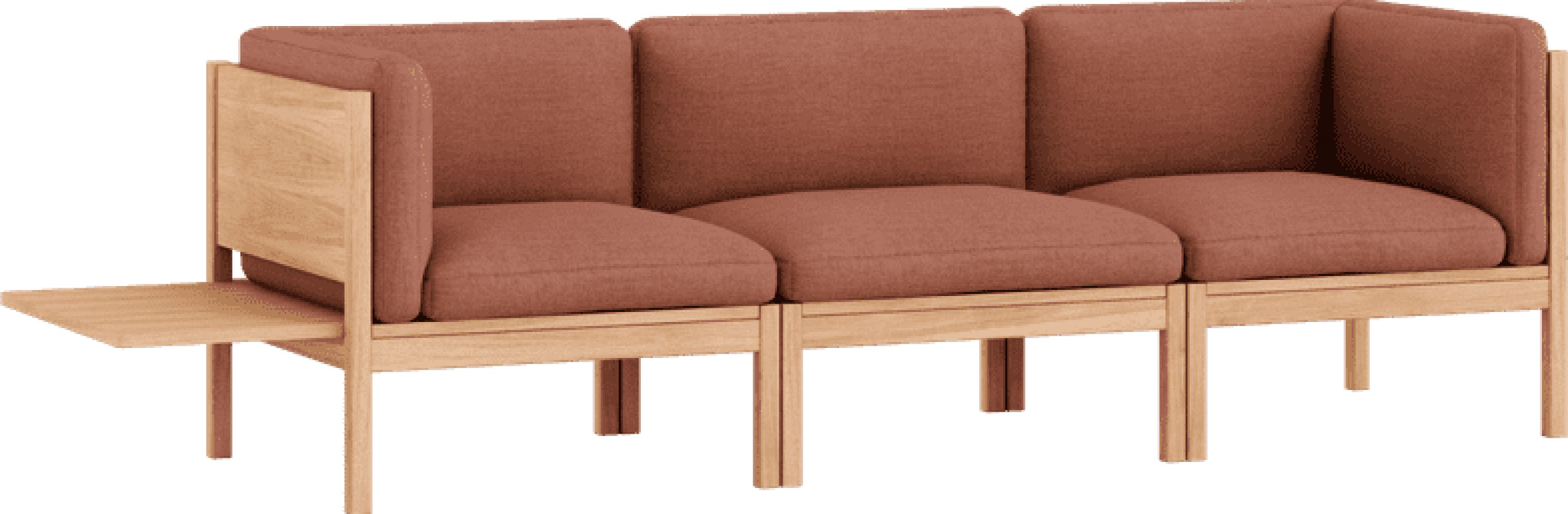 Moebe Modular Sofa Set, 3 Seater Sofa With Sides + 1 Side Table, Autumn 551 (fsc Mix Credit)