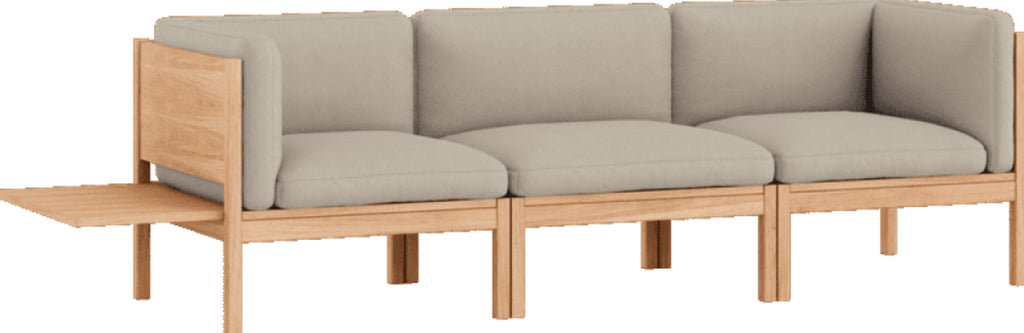Moebe Modular Sofa Set, 3 Seater Sofa With Sides + 1 Side Table, Field 233 (fsc Mix Credit)