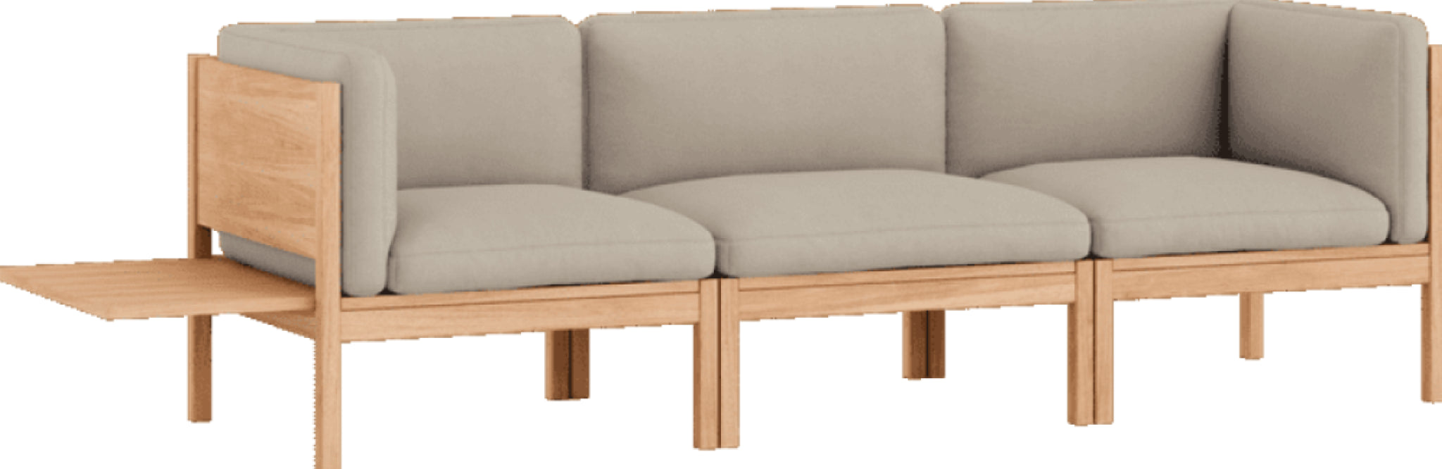 Moebe Modular Sofa Set, 3 Seater Sofa With Sides + 1 Side Table, Field 233 (fsc Mix Credit)