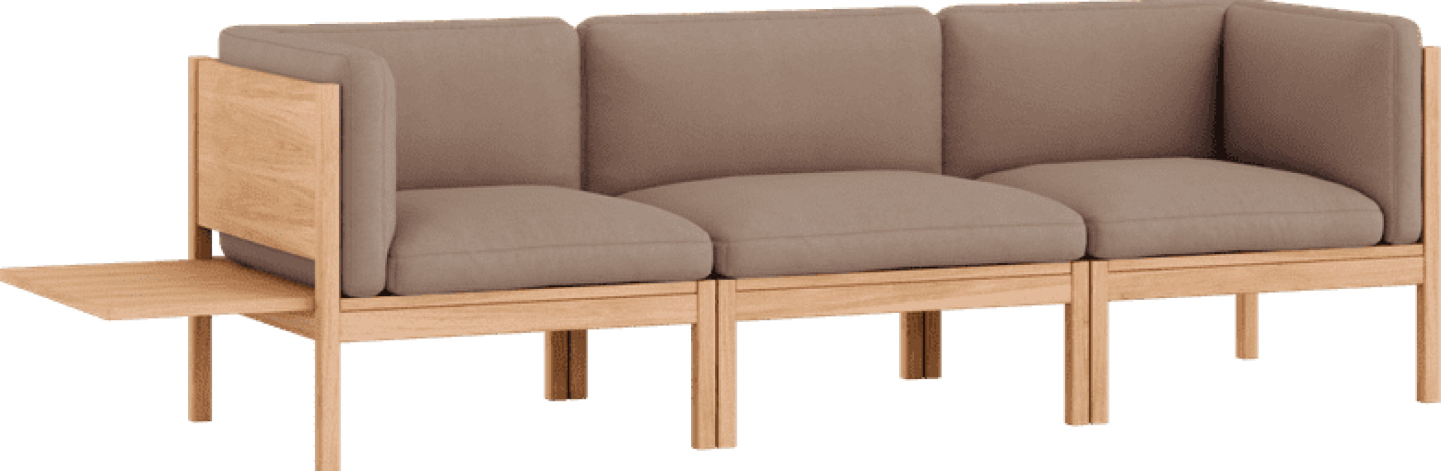 Moebe Modular Sofa Set, 3 Seater Sofa With Sides + 1 Side Table, Field 343 (fsc Mix Credit)