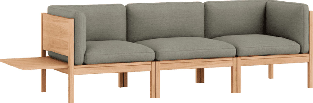 Moebe Modular Sofa Set, 3 Seater Sofa With Sides + 1 Side Table, Re-wool 128 (fsc Mix Credit)