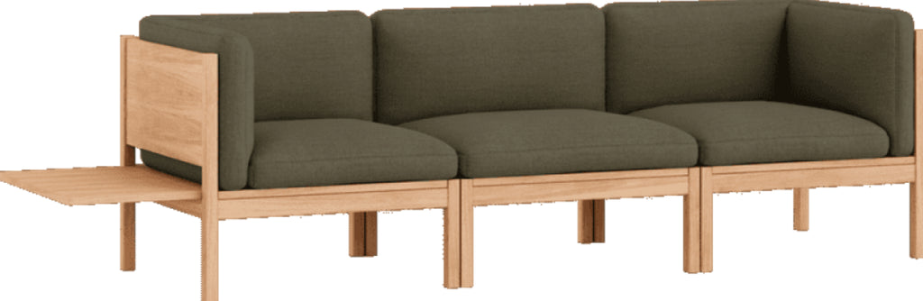Moebe Modular Sofa Set, 3 Seater Sofa With Sides + 1 Side Table, Re-wool 977 (fsc Mix Credit)