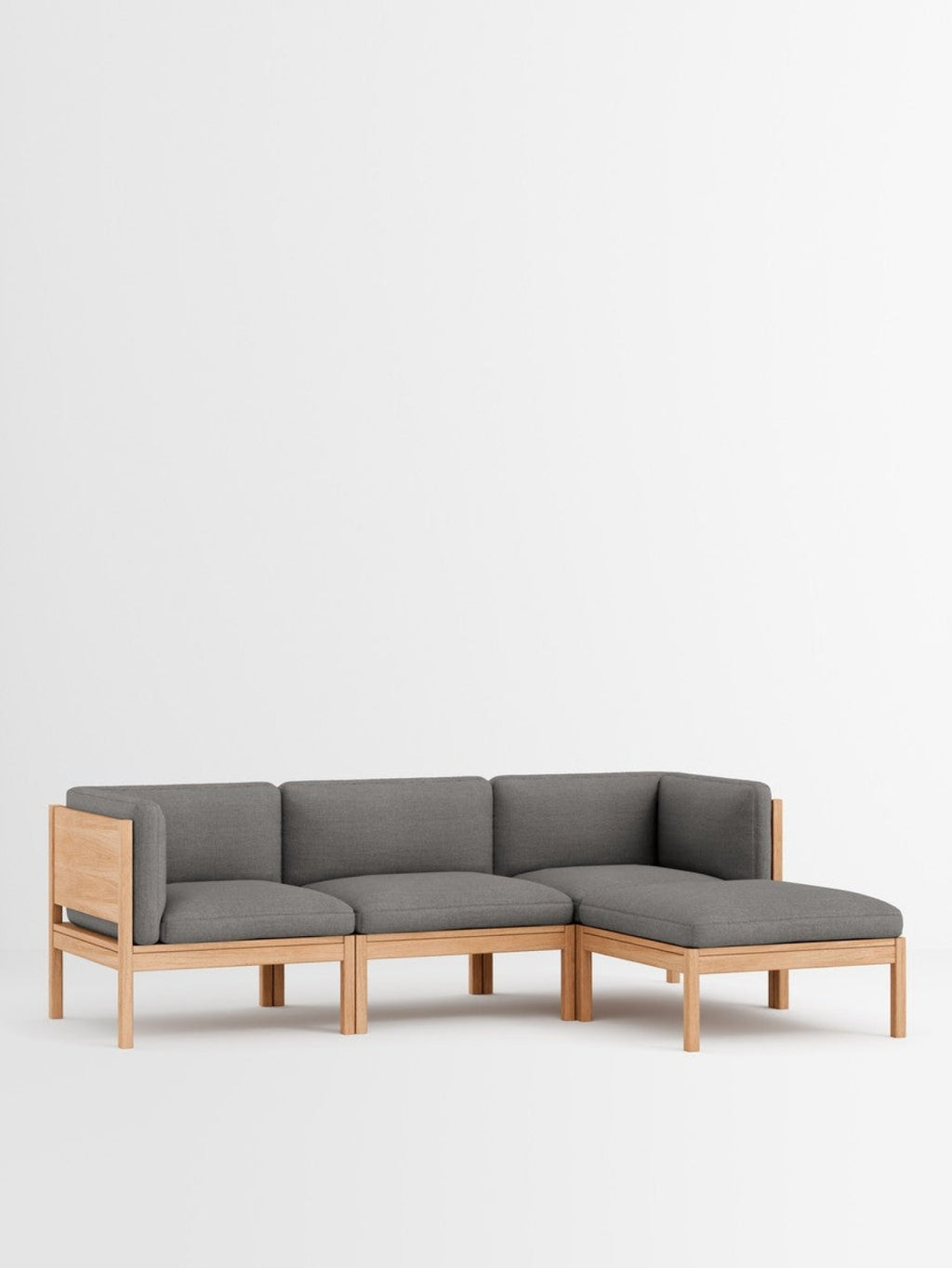 Moebe Modular Sofa Set, 3 Seater Sofa With Sides + Chaise Longue, Autumn 131 (fsc Mix Credit)