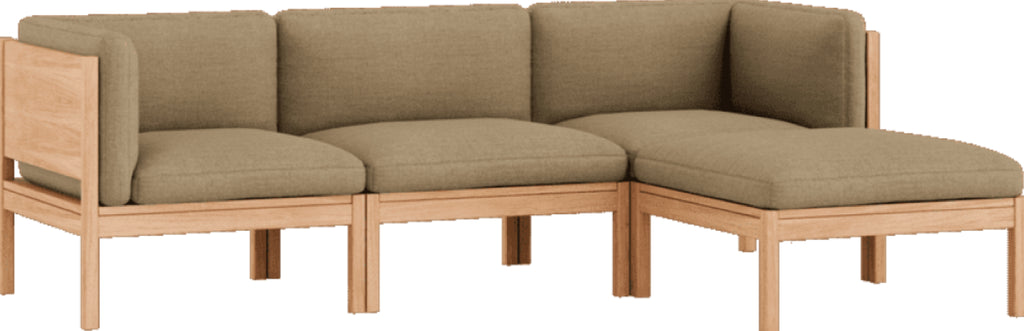 Moebe Modular Sofa Set, 3 Seater Sofa With Sides + Chaise Longue, Autumn 221 (fsc Mix Credit)
