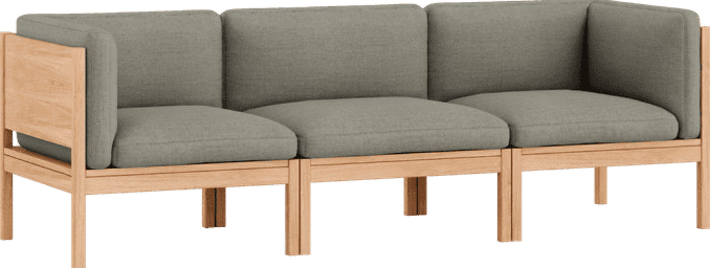 Moebe Modular Sofa Set, 3 Seater Sofa With Sides, Re-wool 128 (fsc Mix Credit)