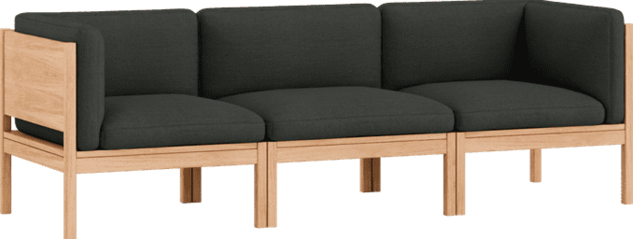 Moebe Modular Sofa Set, 3 Seater Sofa With Sides, Re-wool 198 (fsc Mix Credit)