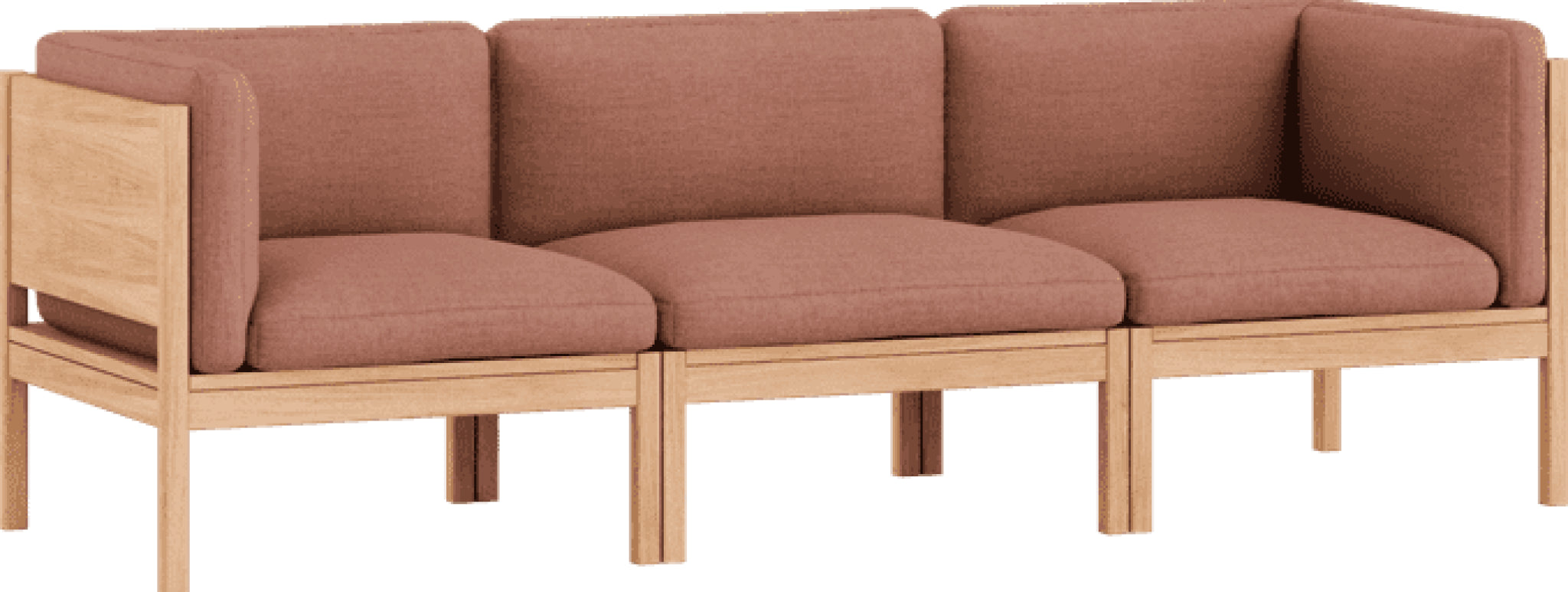 Moebe Modular Sofa Set, 3 Seater Sofa With Sides, Re-wool 648 (fsc Mix Credit)