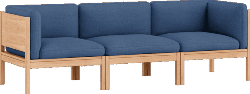 Moebe Modular Sofa Set, 3 Seater Sofa With Sides, Re-wool 767 (fsc Mix Credit)