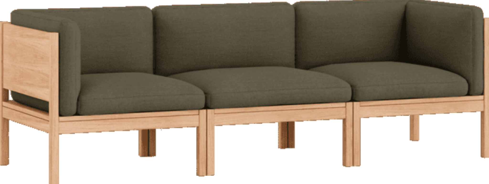 Moebe Modular Sofa Set, 3 Seater Sofa With Sides, Re-wool 977 (fsc Mix Credit)