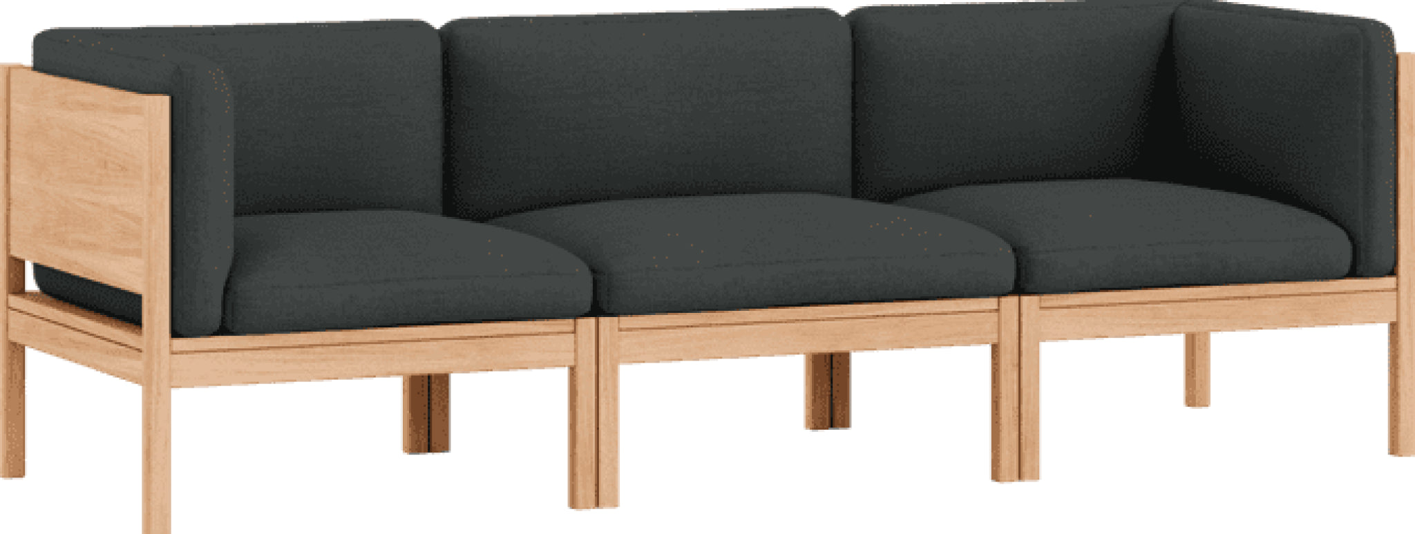 Moebe Modular Sofa Set, 3 Seater Sofa With Sides, Re-wool 987 (fsc Mix Credit)