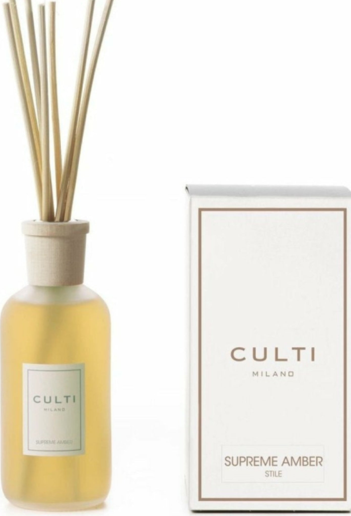 Culti Milano Stile Classic Supreme Amber Diffuser - 250ml Luxury Fragrance