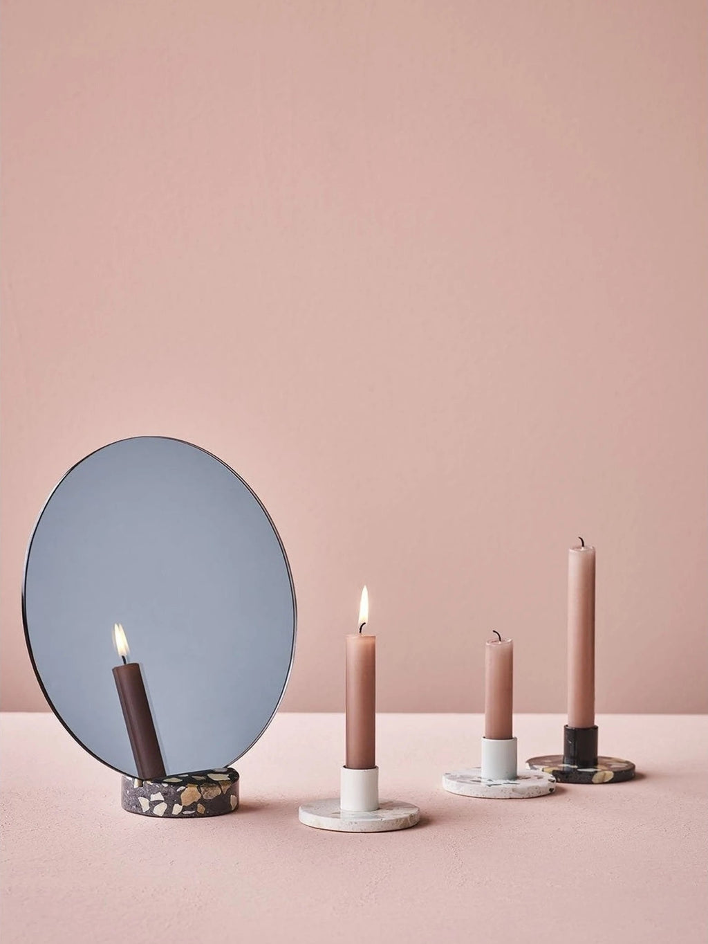 Lucie Kaas Erat Candlestick Pink, 8,5cm