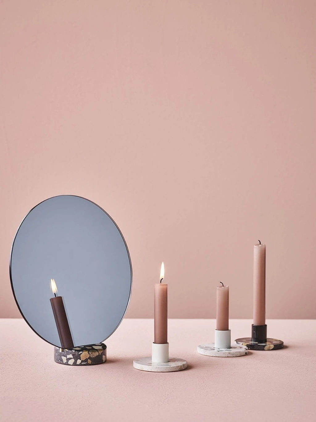 Lucie Kaas Erat mirror black, Ø 25cm