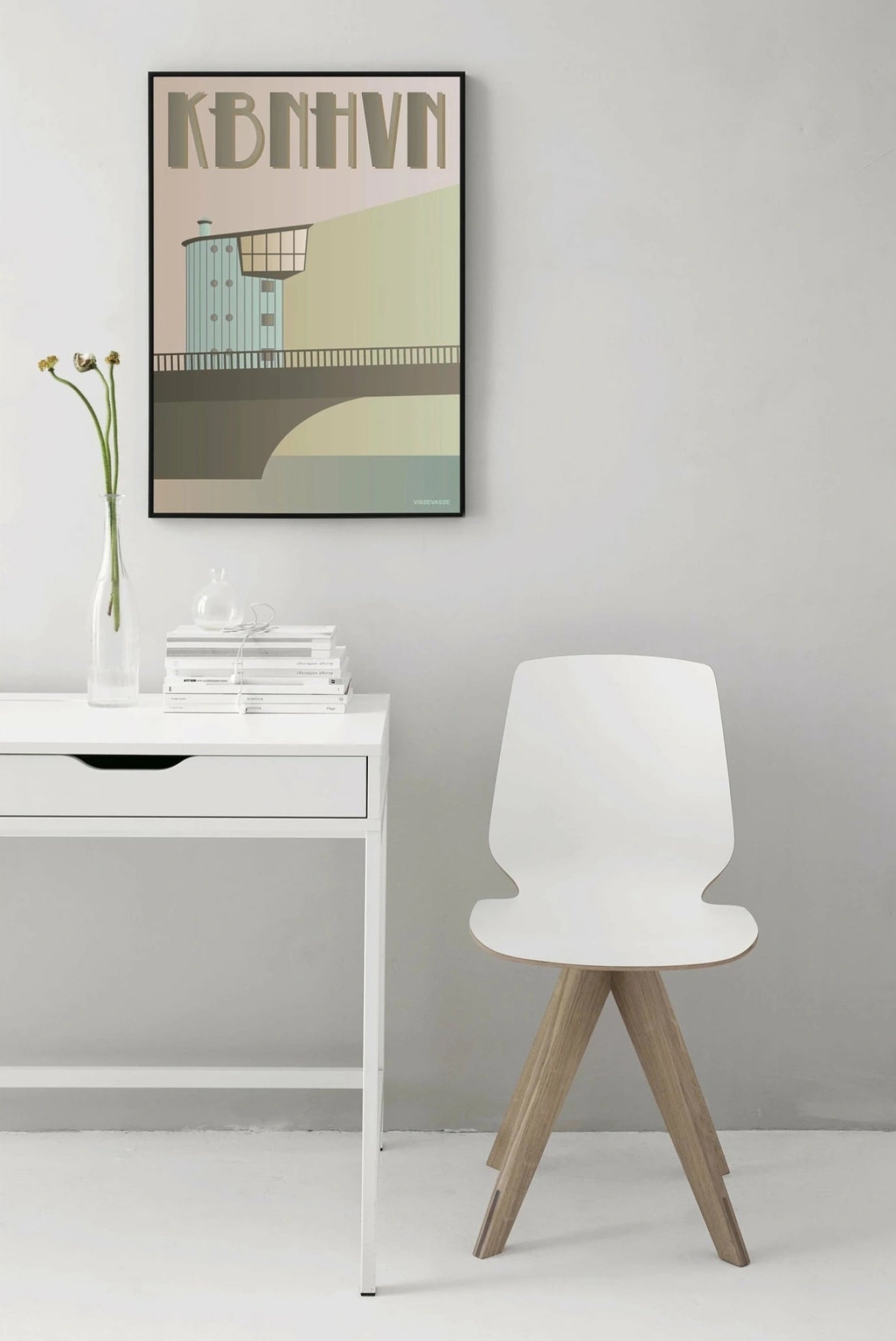 Vissevasse Copenhagen Langebro Poster, 30 X40 Cm